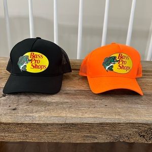 TWO Bass Pro Shop Trucker Hats